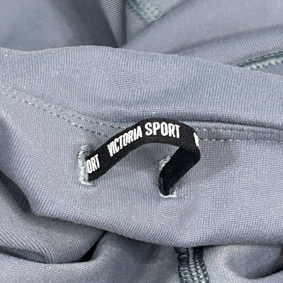 Victoria’s Secret Sport Knockout Mesh Leggings Small Slate Blue Athletic Yoga - Picture 8 of 12